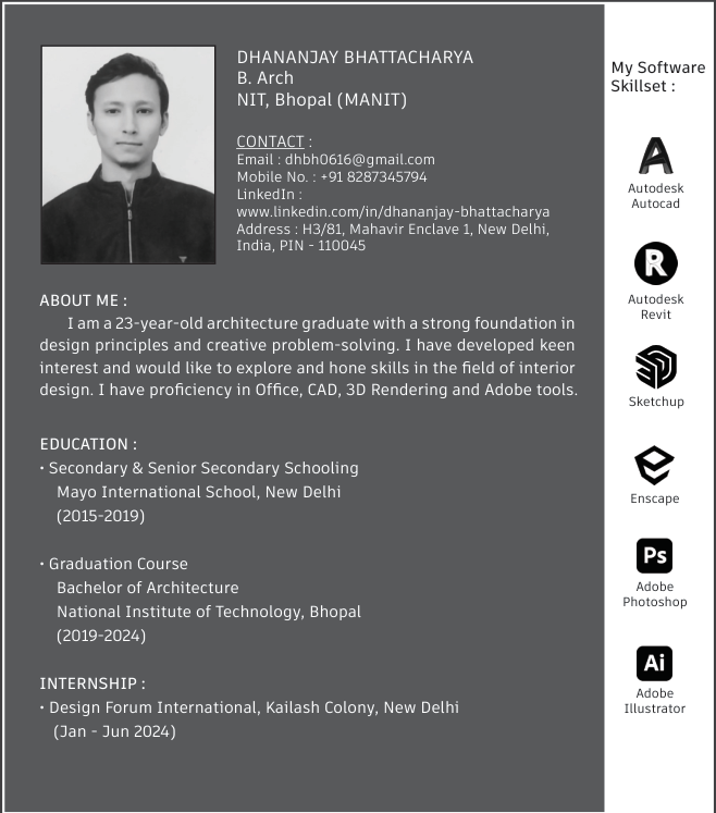 Resume - Dhananjay Bhattacharya